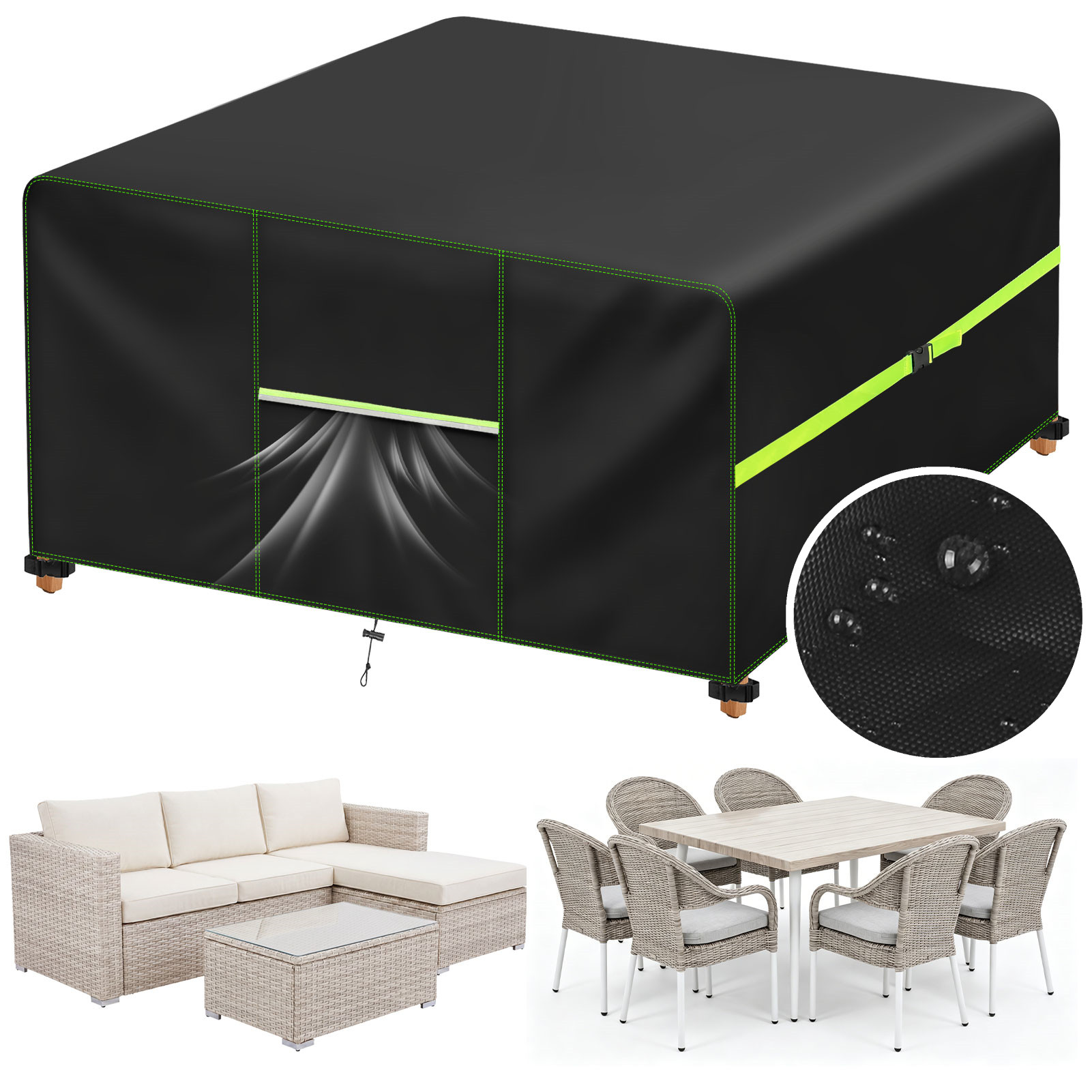 Outdoor Furniture Ideas - Garden Furniture Cover With Air Vent