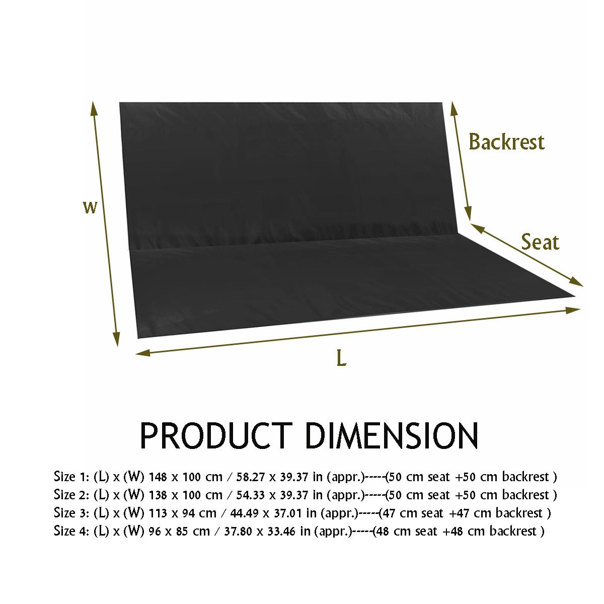 Garden Swing Chair - 2/3 Seater Swing Cover Chair Bench