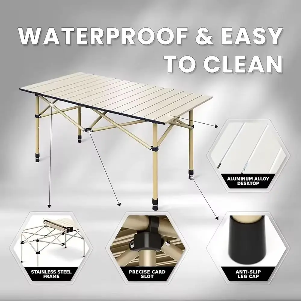 Portable 5-Piece Camping Chair - Outdoor Furniture Table And Chairs review and price