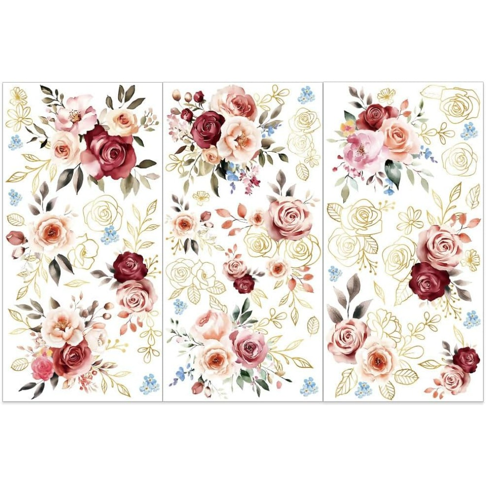 3pcs/Set Watercolor Roses Rub  - Outdoor Furniture Manufacturer review and price