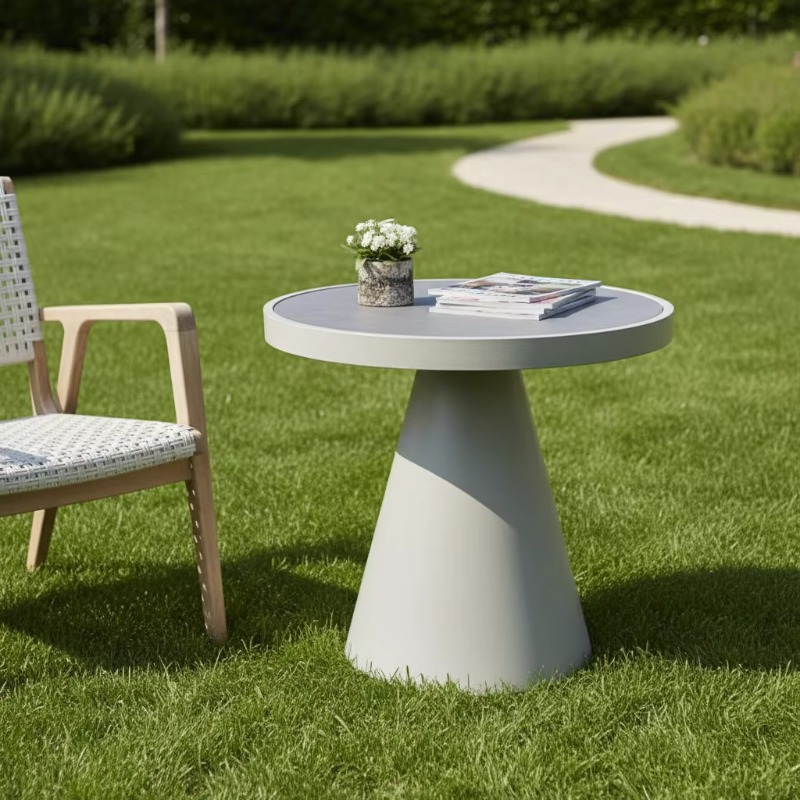 Modern Nordic Round Coffee Tab - Outdoor Furniture Japanese Style review and price