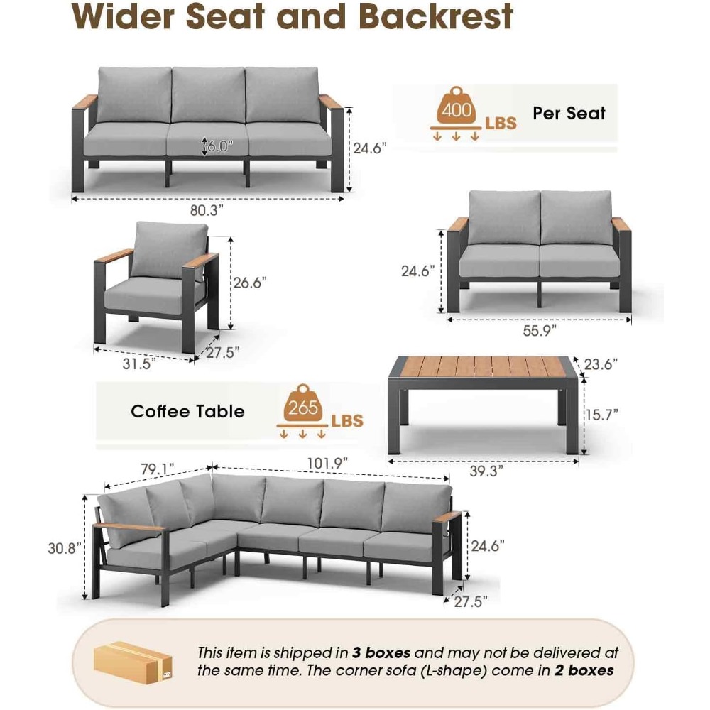 USA Stock Aluminum Outdoor Pat - Outdoor Furniture In Sale review and price