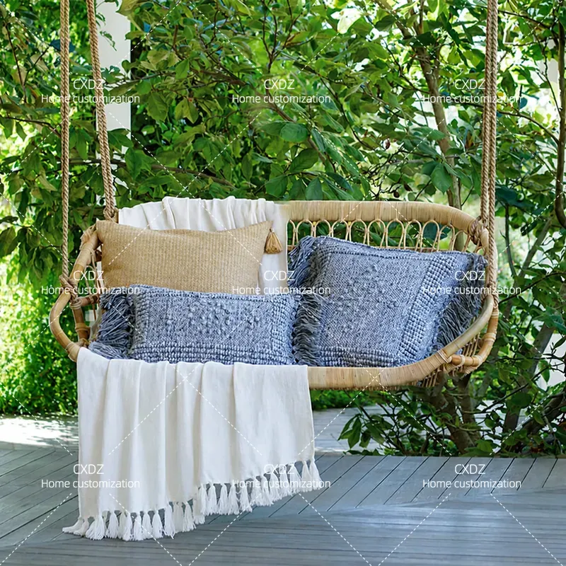 Outdoor Double Hanging Rattan  - Outdoor Furniture Japanese Style review and price