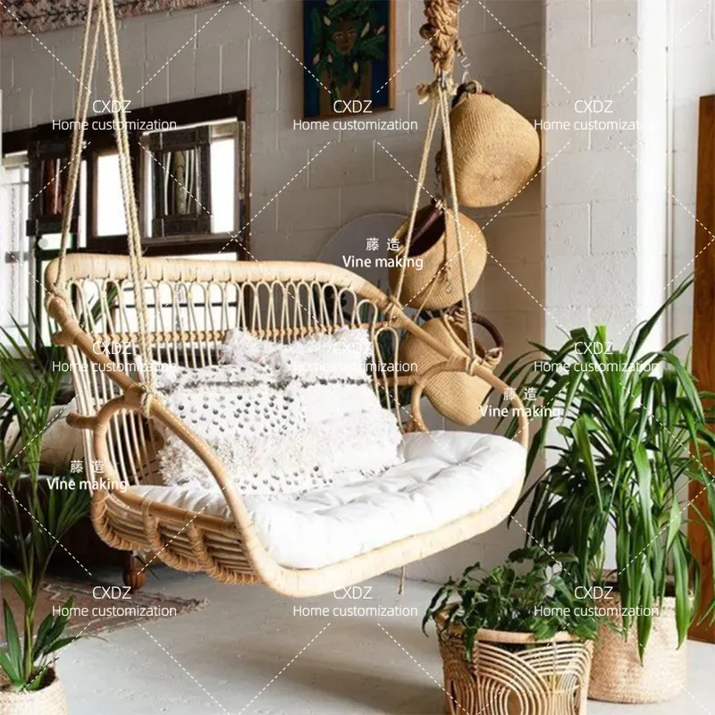Outdoor Double Hanging Rattan  - Outdoor Furniture Japanese Style review and price
