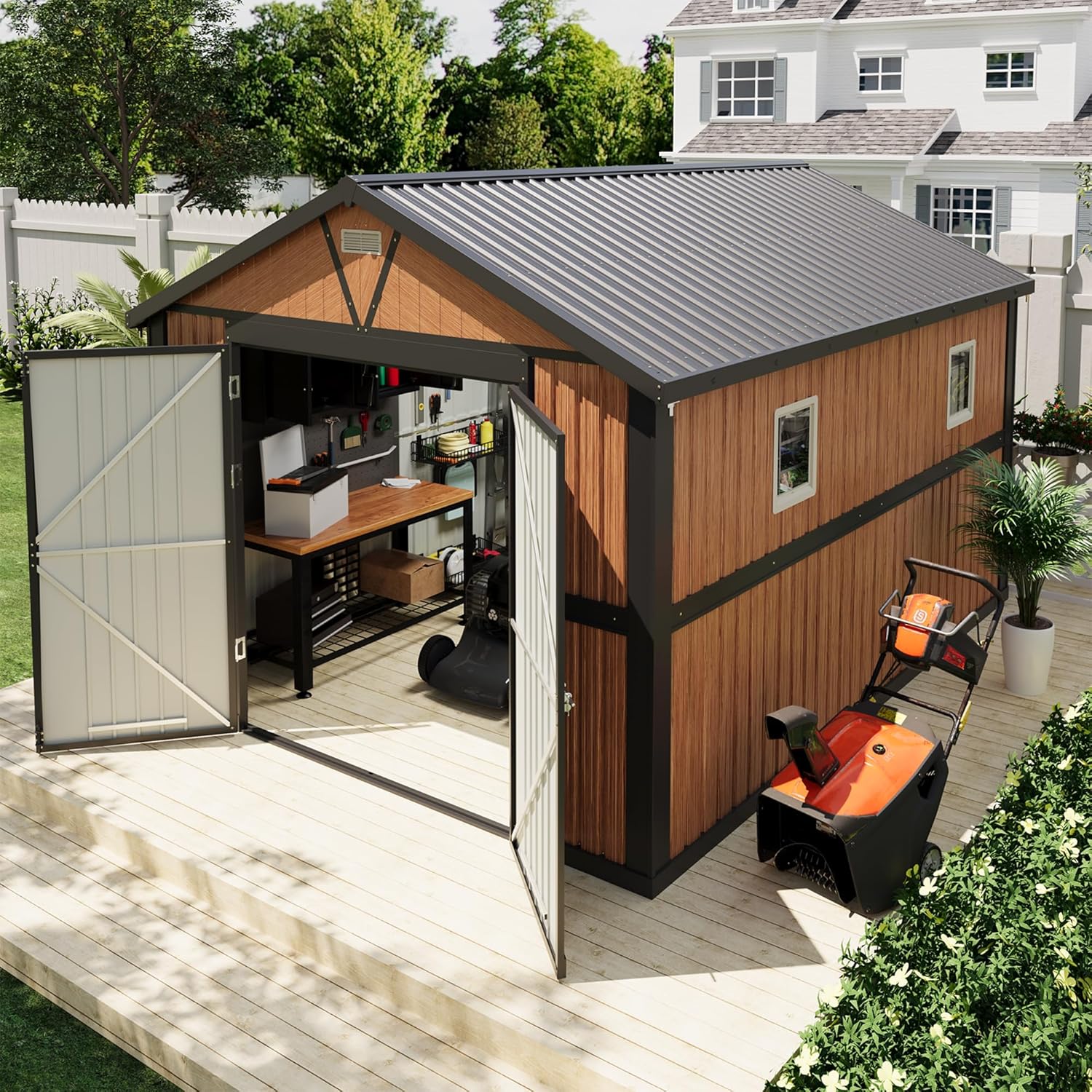 10x12 FT Outdoor Storage Shed, - Outdoor Furniture Ideas review and price