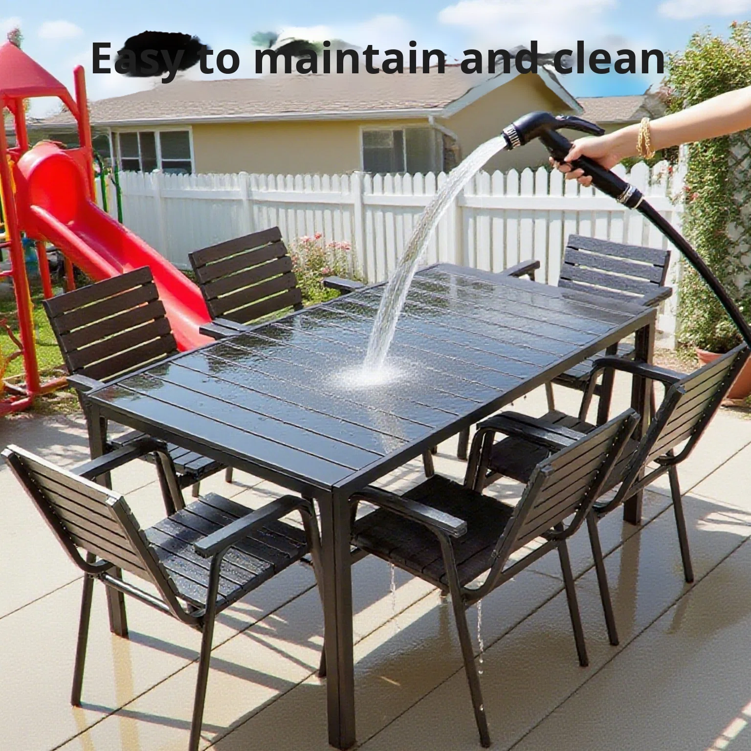 New Bamboo Picnic Garden Table - Outdoor Furniture Table And Chairs review and price