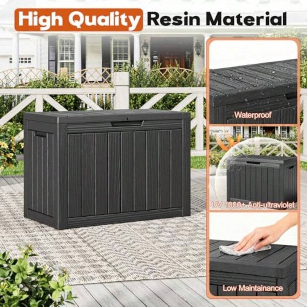 50 Gallon Outdoor Storage Box  - Outdoor Furniture Pillows review and price